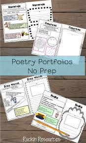 Poetry Portfolios Student Directions And Final Copy Paper Poetry Portfolios Poetry Activities Elementary Writing Poetry