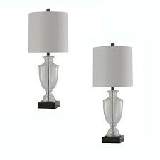 Stylecraft 32 Seeded Glass Transitional Home Living Room Table Lamp 2 Pack Transitional Decor Table Lamps Living Room Floor Lamps Living Room