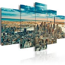 Mit 2,5 oder 3,8 cm. Leinwand Bilder Xxl Kunstdruck Bild New York Stadt D B 0069 B N Dream City Abstract Artwork City