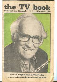 The TV Book Democrat Chronicle Sept. 6-12 1981 Bernard Hughes EX 021917jhe