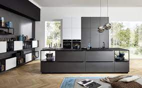 These metal kitchen island come in varied designs, sure to complement your style. Metal Kitchen Island With Black Handles Nolte Kuechen Com