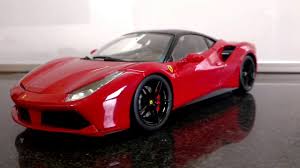 Made from diecast materials with some plastic parts. 1 18 Scale Bburago Ferrari 488 Gtb Signature Series Red Youtube
