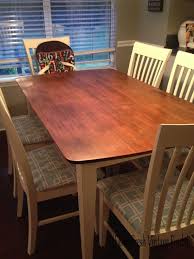 Table Transformation With General Finishes Gel Stain Farm Fresh Vintage Finds Kitchen Table Oak Kitchen Table Redo