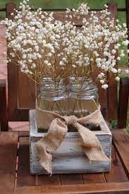 Check spelling or type a new query. Rustic Centerpiece Square Box With Jars Baby S Breath And Burlap Country Wedding Centerpieces Western Wedding Centerpieces Rustic Wedding Centerpieces