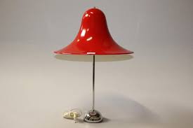 Sold Price Verner Panton Bordlampe Topan Stamme Af Forkromet Metal Skaerm Af Rodt M May 6 0116 10 00 Am Cest