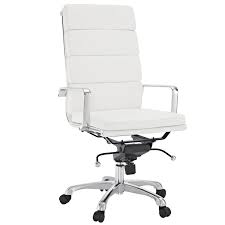 Lexmod Discovery High Back Conference Office Chair In White Vinyl Office Chair Versatile Chairs White Vinyl