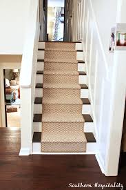 Remodeling your stairs from carpet to wood stair treads? Painted Stairs And Adding Runners Southern Hospitality