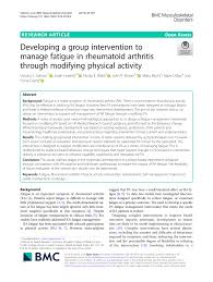 We did not find results for: Pdf Developing A Group Intervention To Manage Fatigue In Rheumatoid Arthritis Through Modifying Physical Activity