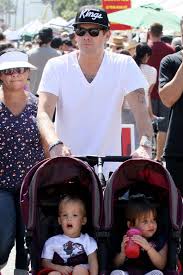 Pinky june, annely gerritsen, grace hartley. Cute Daddy Alert Mark Mcgrath His Birthday Twins Farmer S Market Day Celeb Baby Laundry