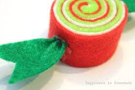 From there, you can shape the candy corn rope. Felt Candy Ornaments 35 Ways To Trim The Tree Happiness Is Homemade