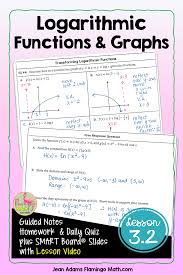 Logarithmic Functions And Graphs Precalculus Unit 3 Distance Learning Precalculus Logarithmic Functions Distance Learning