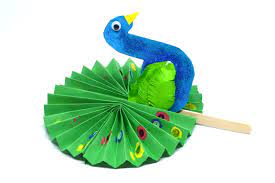 Draw this cute peacock by following this. How To Make A Paper Peacock Fan 12 Steps With Pictures