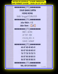 1 New Message Kode Syair Hongkong 7 Oktober 2020 Forum Syair Togel Hongkong Singapura Sydney
