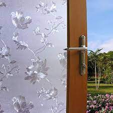 To order your door glass insert contact us. Buy Lukzer 2 Pc Flower Design Window Plastic Frosted Privacy Glass Film Decorative Sticker For Home Bathroom Office 45 Cm X 200 Cm White Online At Low Prices In India Amazon In