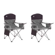 Camping Furniture 16038 Coleman Oversized Black Camping Lawn Chairs Cooler 2 Pack 2000020256 Buy It Now Only Camping Chairs Lawn Chairs Cool Chairs