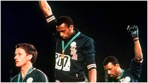 1968 olympic games, 50 m. This Week In History Tommie Smith John Carlos And The 1968 Olympics Black Power Salute People S World