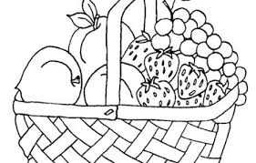 Fruit Basket Coloring Pages Coloringpageskid Com Boyama Kitaplari Boyama Sayfalari Meyve