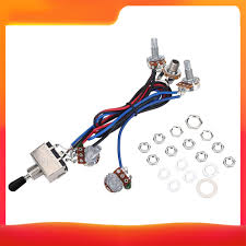 Maybe you would like to learn more about one of these? Prewired Wiring Harness Kit For Lp Electric Guitar 2t2v 500k Pots 3 Way Toggle Switch Wiring Harness With Jack For Dual Humbucker Gibson Les Pual Style Guitar Electronics Replacement Walmart Com