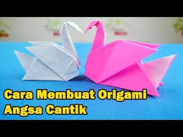 Cara Membuat Origami Angsa Swan Ide Kreatif Youtube Di 2020 Origami Kreatif Ide