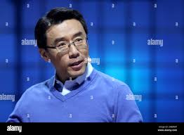 Lisbon, Portugal. 5th Nov, 2019. President of Samsung NEXT and Chief  Innovation Officer of Samsung Electronics David Eun delivers a speech  during the annual Web Summit technology conference in Lisbon, Portugal on