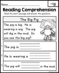 How to use fluency practice passages. Free Reading Comprehension Passages Word Families Blends Reading Comprehension Reading Comprehension Passages Reading Comprehension Kindergarten