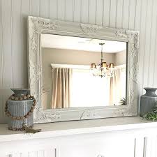 French Country Vanity Mirror Our Custom Vintage Style Mirrors Hand Painted To Make Eac French Country Bathroom French Country Decorating Country Cottage Decor