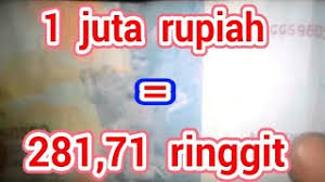 Dengan rupiah indonesia dibagi menjadi 100 sen. Terungkap 1 Juta Rupiah Berapa Ringgit Malaysia Youtube