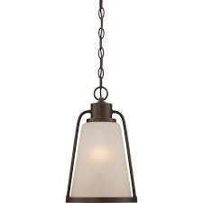 Nuvo lighting saber polished nickel led bathroom light. Nuvo Lighting 62 685 Mahogany Bronze Tolland Single Light 9 Wide Led Outdoor Mini Pendant With Patterned Glass Shade Faucetdirect Com