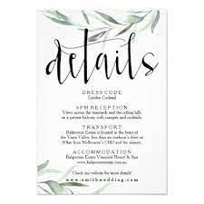 Eucalyptus Wedding Details Card Rustic Zazzle Com Wedding Details Card Eucalyptus Wedding Wedding Details