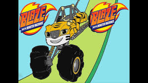 Blaze coloring pack nickelodeon parents. Blaze And The Monster Machines Stripes Color Episode Youtube