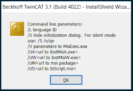 In the case of an automatic. Is There A Flag To Create A Silent Installer Config For Twincat 3 Super User