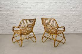 1 240 € prix normal : Pair Of Mid Century Design Rattan Low Back Easy Armchairs In Style Of Rohe 1960s Hpvintage Com