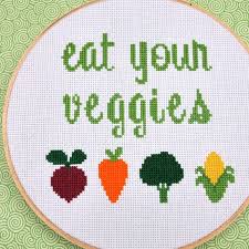 Vegetable cross stitch patterns free. Eat Your Veggies Cross Stitch Pattern Instant Download Cross Stitch Cross Stitch Kitchen Cross Stitch Embroidery