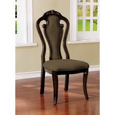 Poundex dining table queen anne style in dark oak finish. Furniture Of America Darcy Traditional Queen Anne Dining Side Chair Set Of 2 Walmart Com Walmart Com