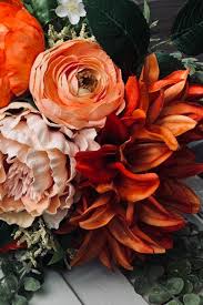 Check out our orange wedding flower selection for the very best in unique or custom, handmade pieces from our bouquets shops. 17 Bold And Beautiful Burnt Orange Bridal Bouquets Inspiration And Advice To Plan The Perfect Wedding Orange Wedding Flowers Orange Bridal Bouquet Orange Wedding Themes