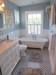 Fish scale tile is a hot bathroom trend and using it on a small shower accent wall is a great way to elevate your bathroom in a very subtle way. 44 Remakable Guest Bathroom Makeover Ideas On A Budget Small Farmhouse Bathroom Cottage Bathroom Design Ideas Small Country Bathroom