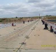 Length 100m Floating Pontoon Bridge Temporary Floating Bridge