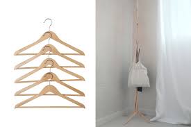Levede clothes stand garment dyring rack hanger organiser wooden free standing. Bag It Bag Hanger Stand Ikea