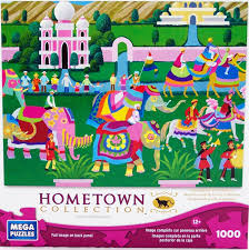 Maybe you would like to learn more about one of these? Amazon Com Mega Puzzles Hometown Collection 1000 Piece Elephant Festival Puzzle Toys Games