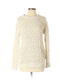 Details About Listicle Women Ivory Pullover Sweater S