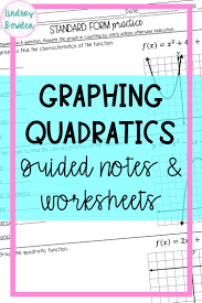Graphing Quadratics Notes And Worksheets In 2020 Graphing Quadratics Quadratics Solving Quadratics
