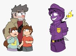He is the father of elizabeth afton, and also the father of the crying child and the older. Transparent Gravity Falls Png Purple Guy And Bill Cipher Png Download Transparent Png Image Pngitem