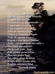 Abismo Fernando Pessoa Poesia Cia Poetas E Poetisas Poemas Romanticos De Amor Carinho Amiz Poemas Romanticos Fernando Pessoa Poesias Fernando Pessoa