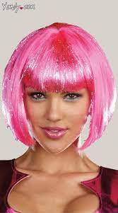 Pin By Brittany Roelofs On Burner Prep Halloween Costume Wigs Hot Pink Wig Halloween Wigs