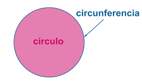 Resultado de imagen de circunferencia y circulo