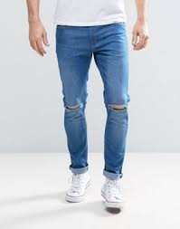 Entspricht die riss jeans dem qualitätslevel, die ich washed als käufer für diesen preis haben. River Island Enge Jeans Mit Rissen Am Knie In Heller Waschung Online Shop Kleidung Asos Mode Mode Online Shop