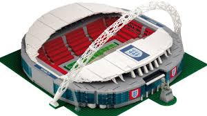 There's even a giant ball statue at the entrance to the stadium! Cobi Fa Wembley Stadium Unboxing Used Lego Compatible Youtube