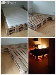 Stack the pallets up to one or two layers and finish the stack with a foam bed mattress to gain this wooden pallet bed frame. Pallet Bed How To Craft It 1001 Pallets