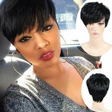 Embellish your hair with flowers. Pixie Cut Wig Short Ladies Cosplay Party Straight Black Hair Wig Cap Trendy Ebay