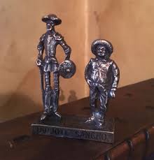don quijote of la mancha and sancho pancha or don quixote and sancho pancha bronze statuette 60s 70s bronze don quixote famous novels